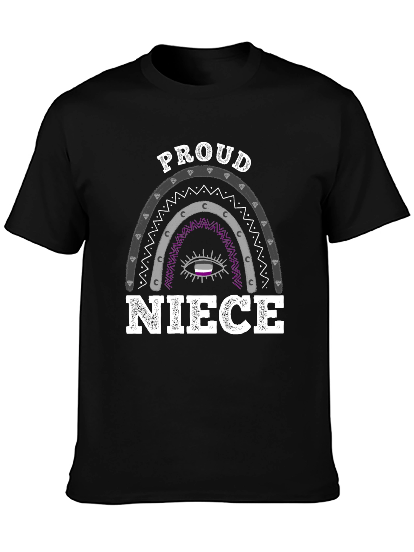 Camiseta Orgullo Asexual: ¡Mi Sobrina Es Genial!