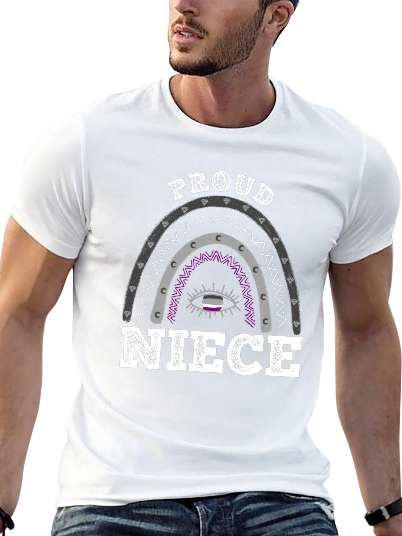 Camiseta Orgullo Asexual: ¡Mi Sobrina Es Genial!