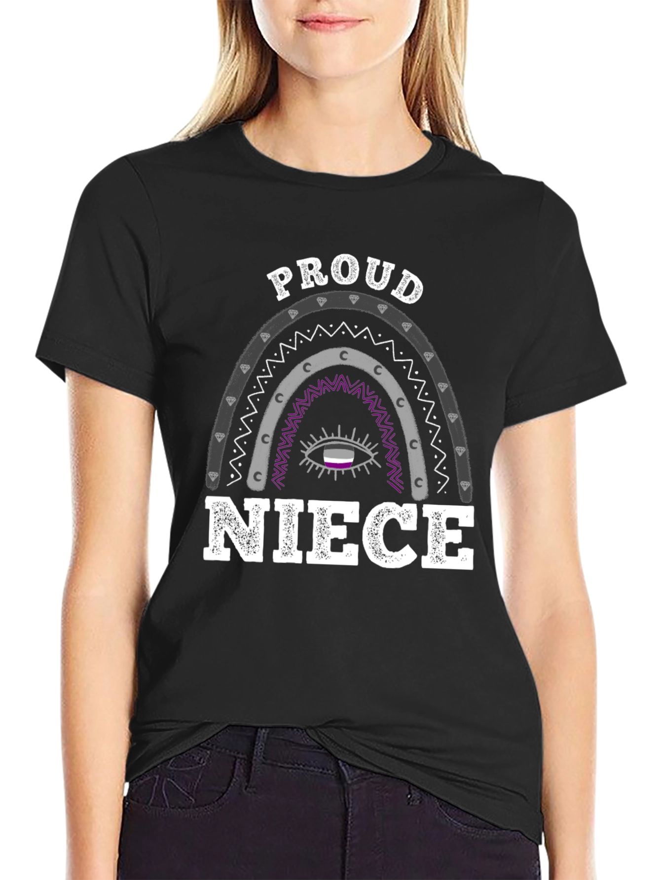 Camiseta Orgullo Asexual: ¡Mi Sobrina Es Genial!