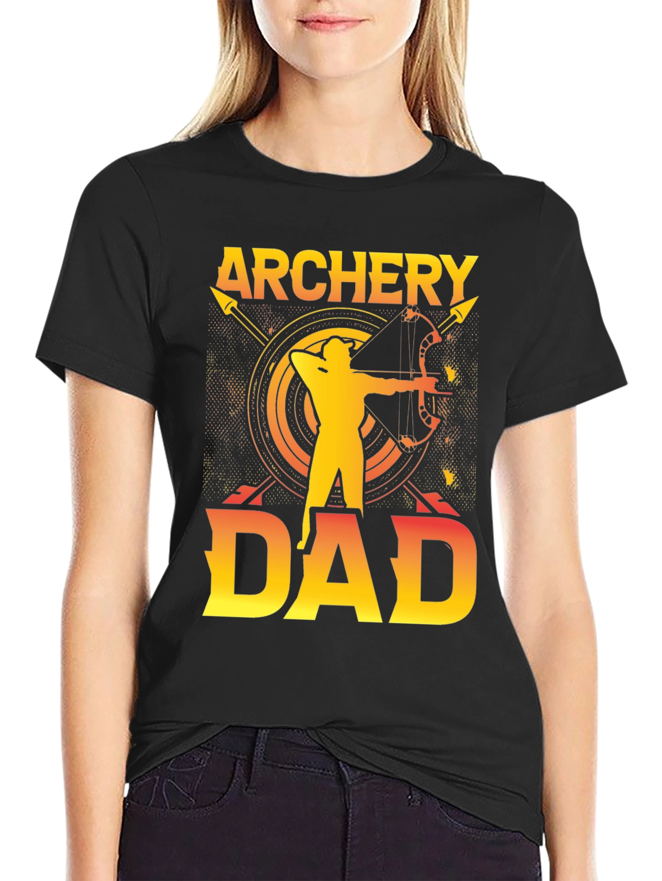 Camiseta Negra de Arquero - Regalo para Papá