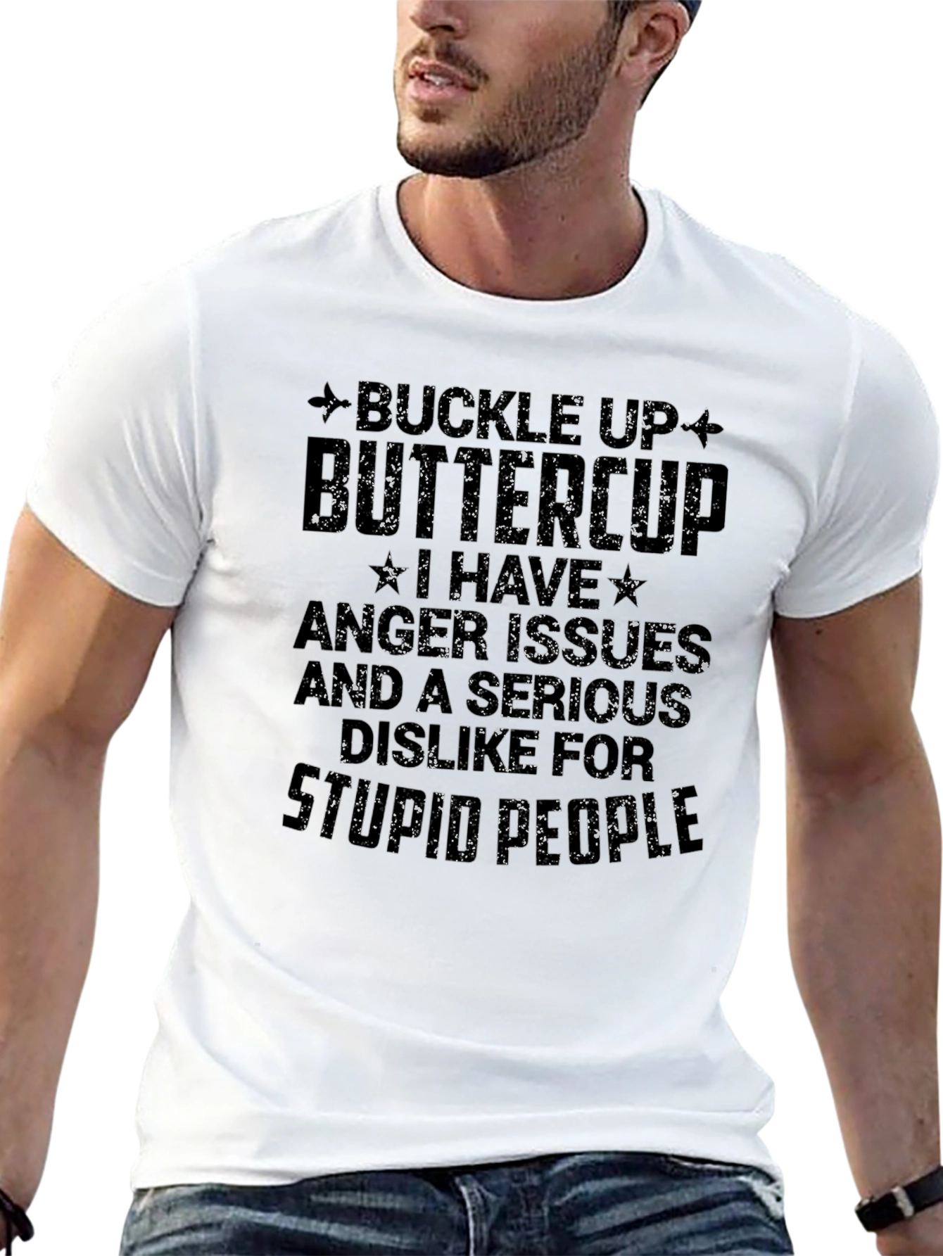 Camiseta Negra con Frase Divertida