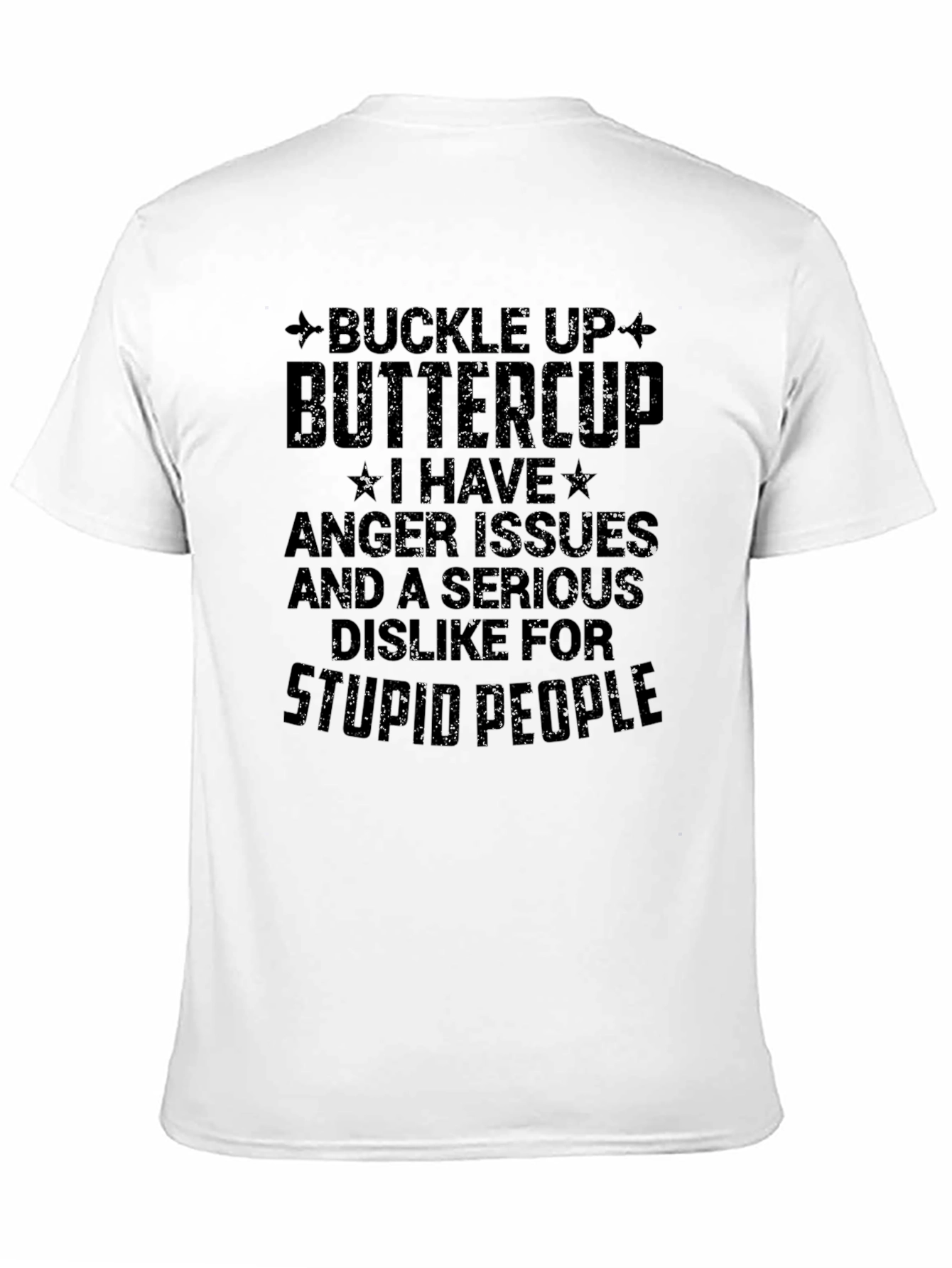 Camiseta Negra con Frase Divertida
