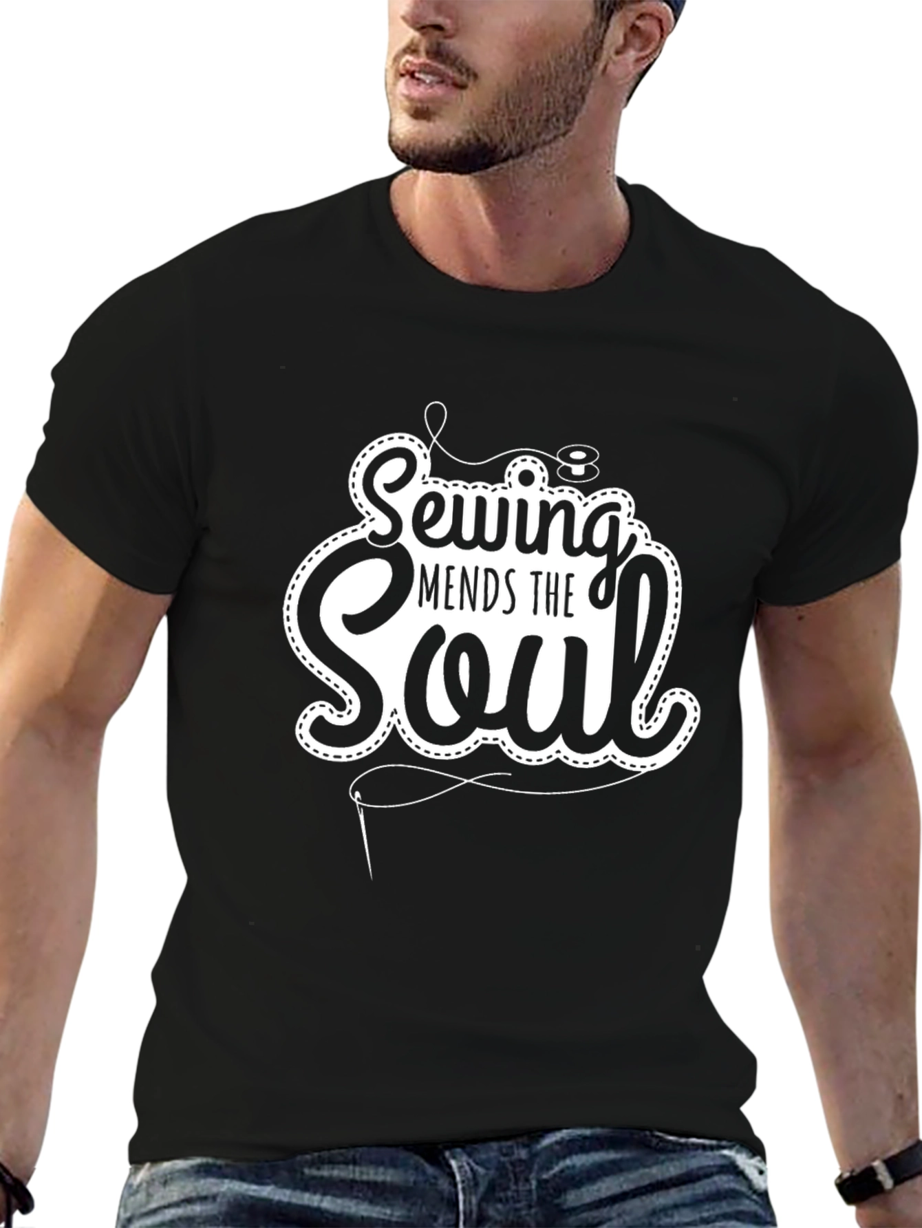 Camiseta Negra: Sewing Mends the Soul