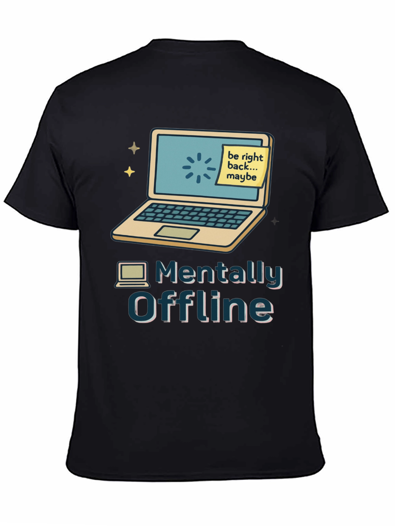 Camiseta Mentalmente Offline Diseño Informático