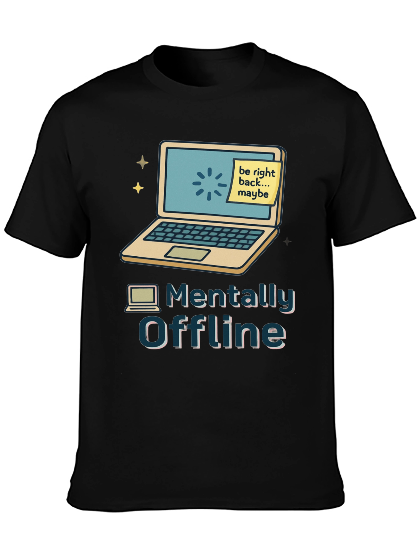 Camiseta Mentalmente Offline Diseño Informático