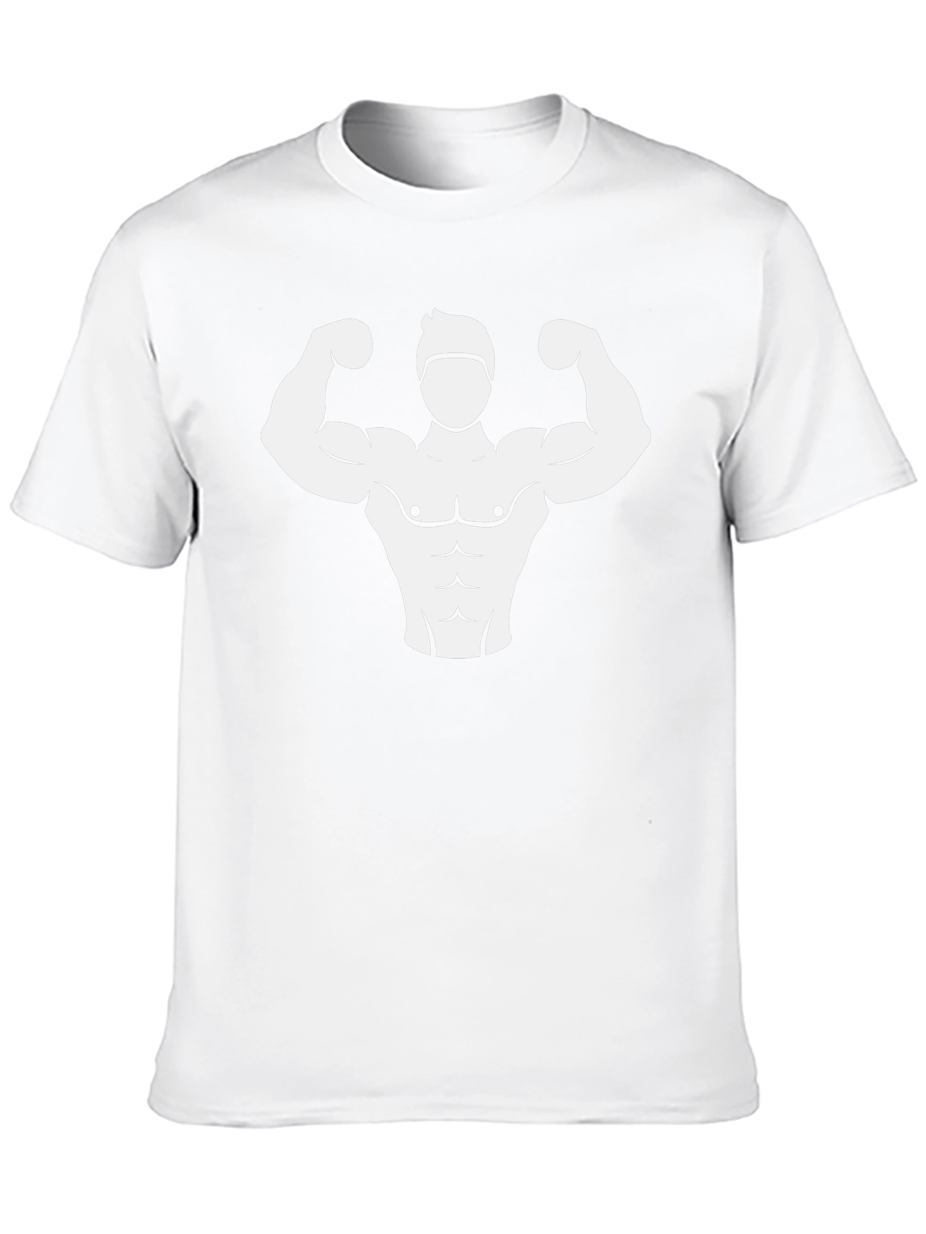 Camiseta Negra con Diseño Musculoso