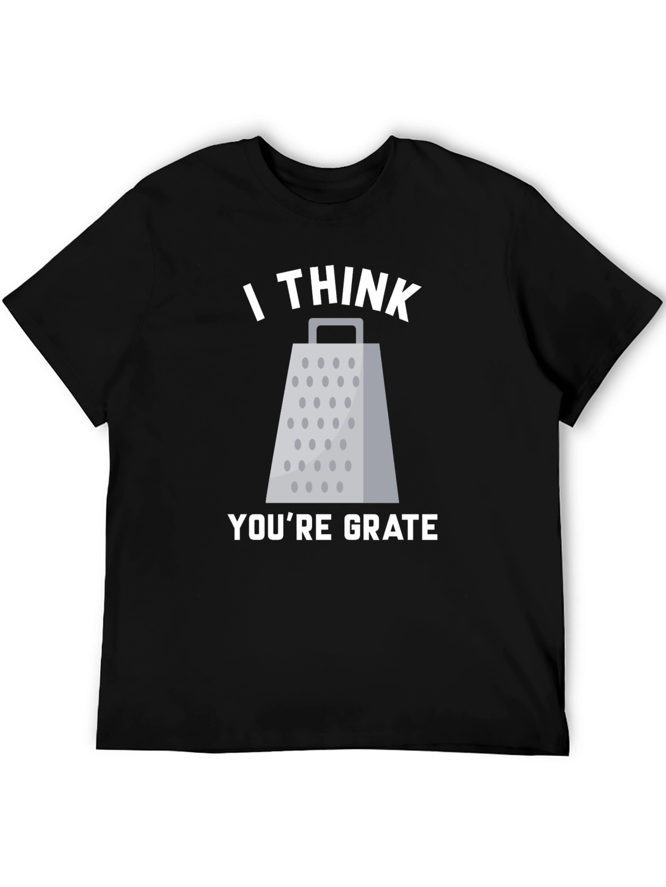 Camiseta Negra con Diseño de Rallador