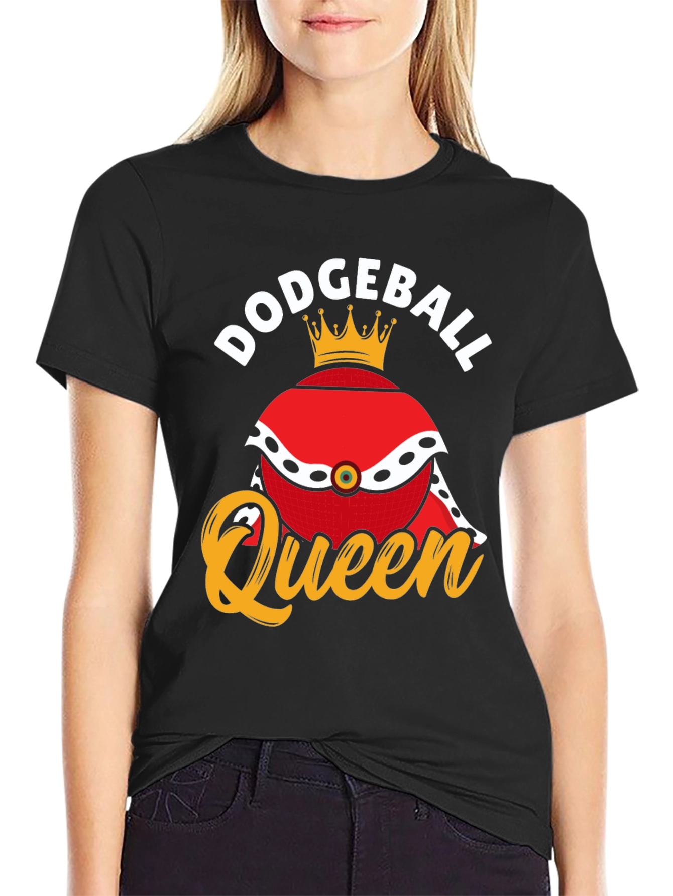 Camiseta Dodgeball Queen Negra
