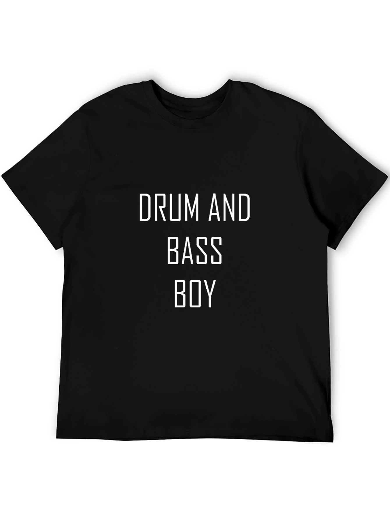 Camiseta Negra Drum and Bass Boy