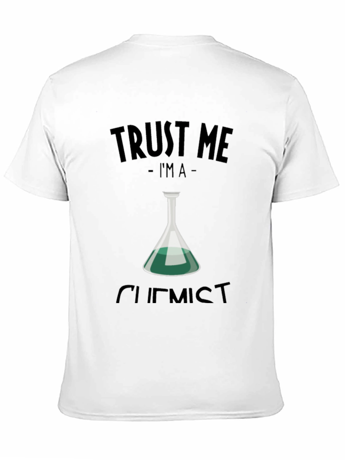 Camiseta Negra Confía en mí soy químico