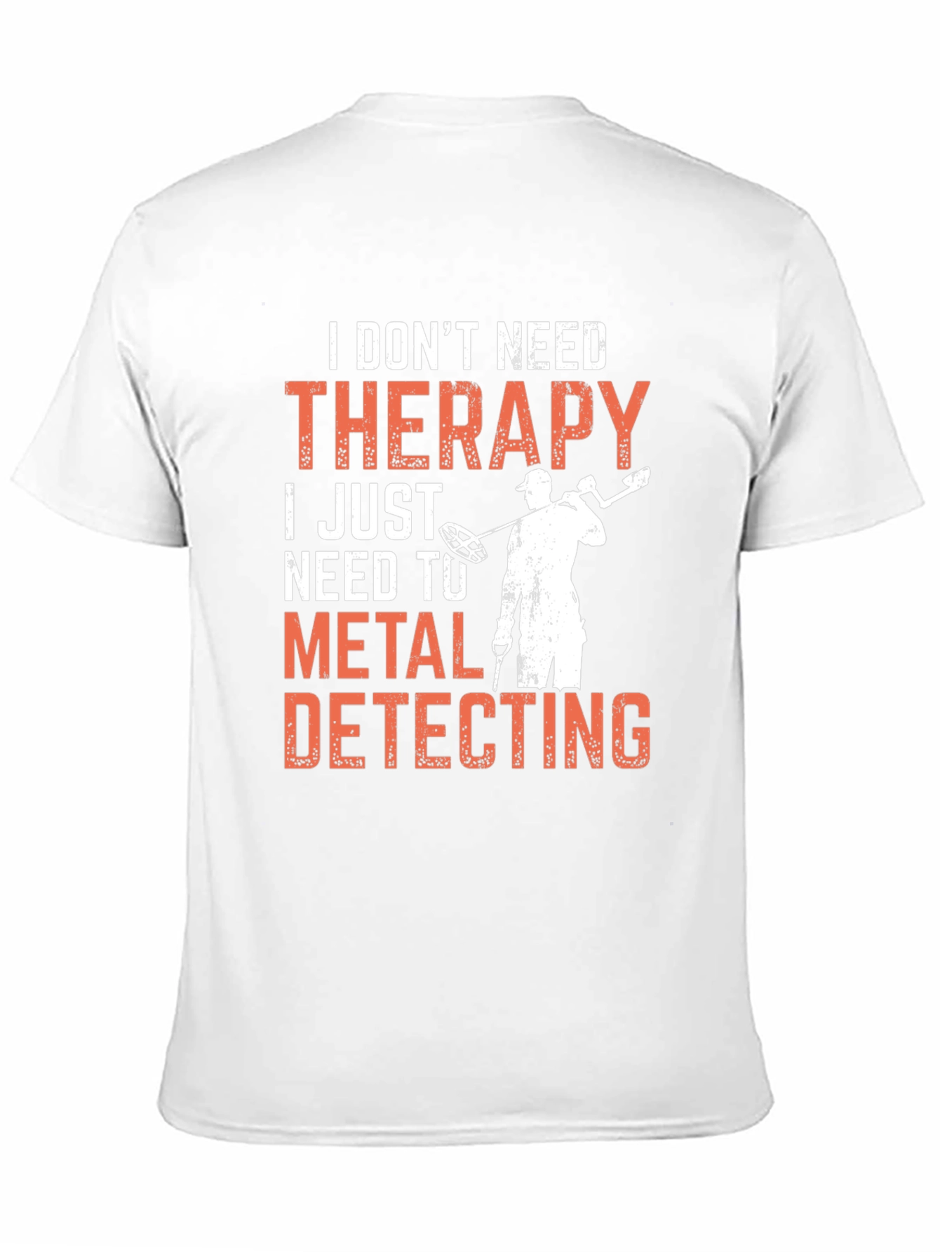 Camiseta Negra: Terapia de Detector de Metales