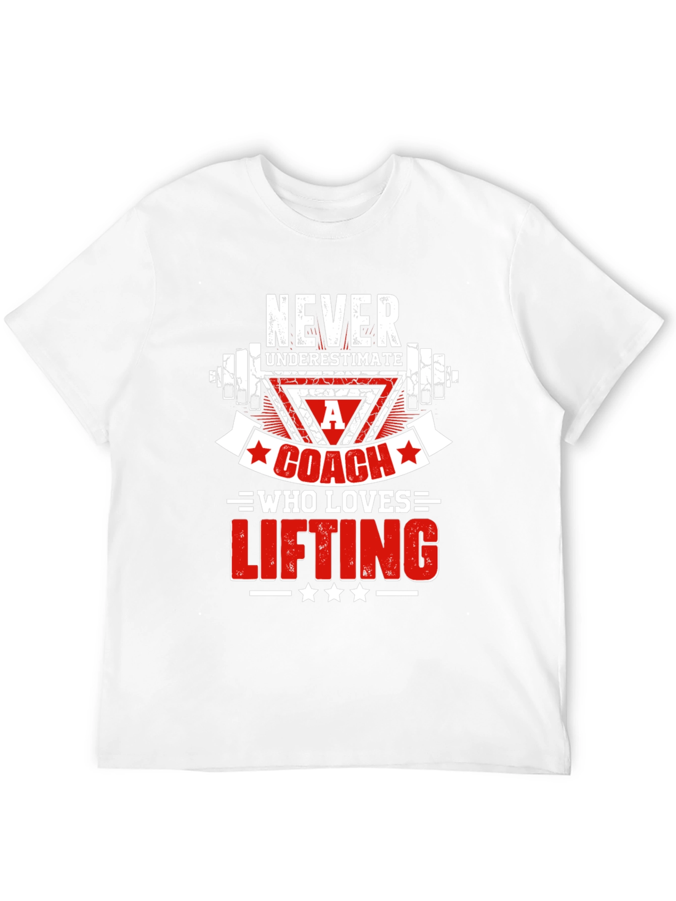 Camiseta Negra para Entrenador de Levantamiento de Pesas
