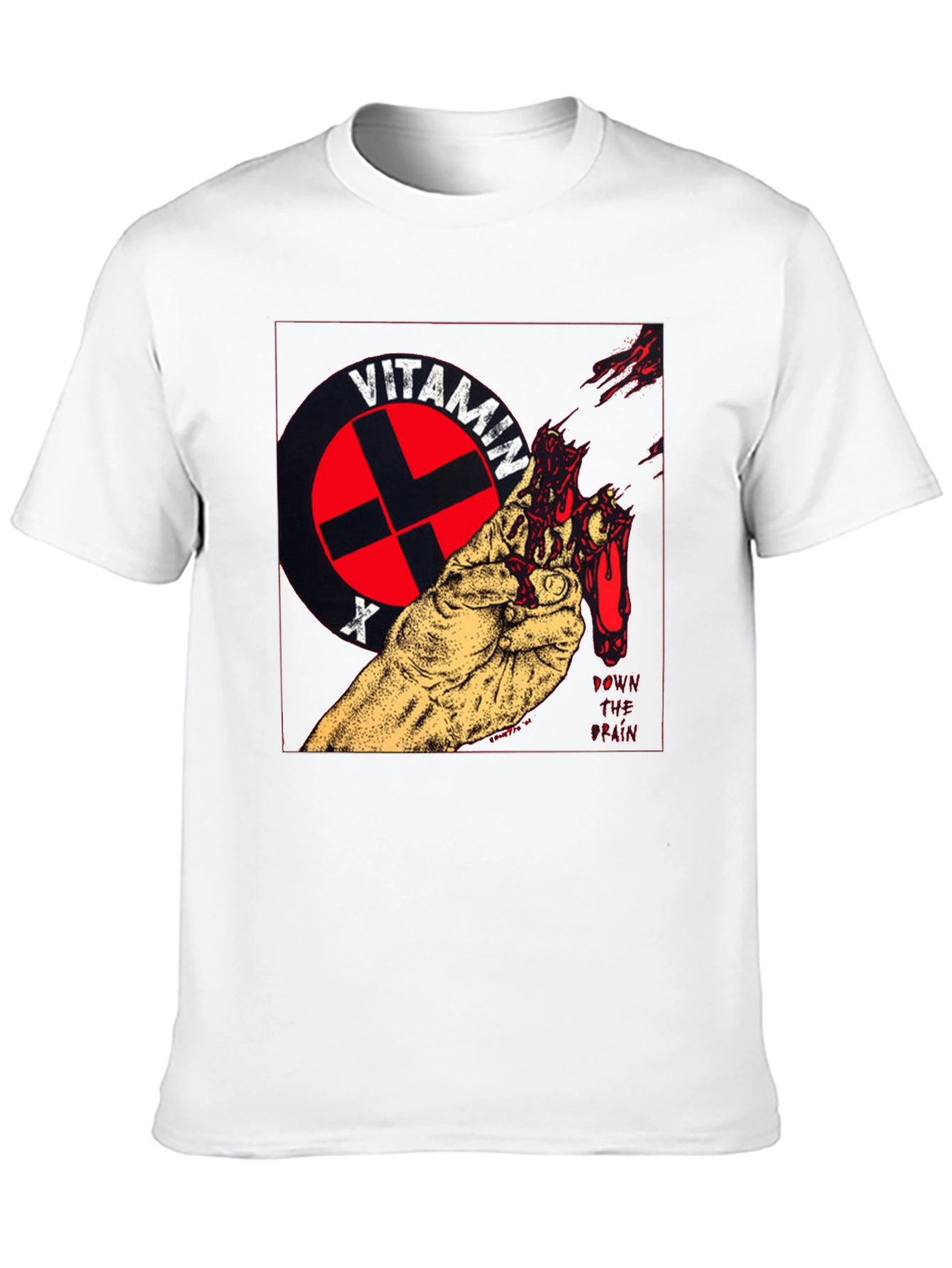 Camiseta Negra con Diseño Vitamin X