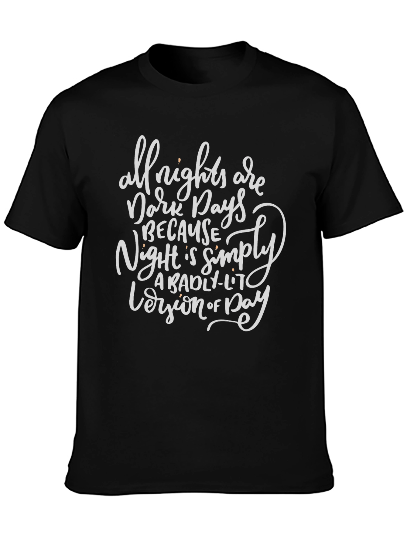 Camiseta Negra con Frase Inspiradora