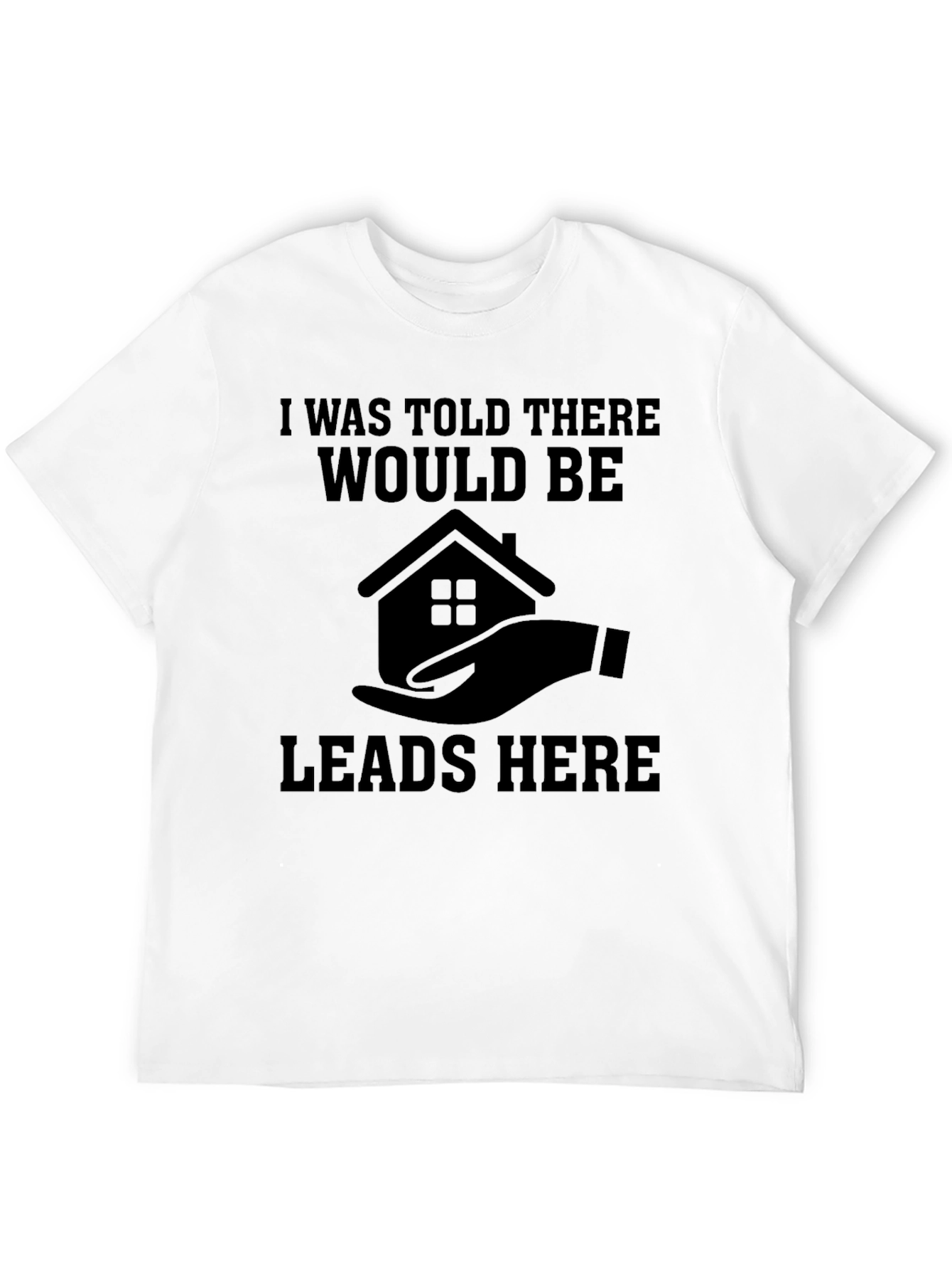 Camiseta Negra: ¡Leads Aquí!