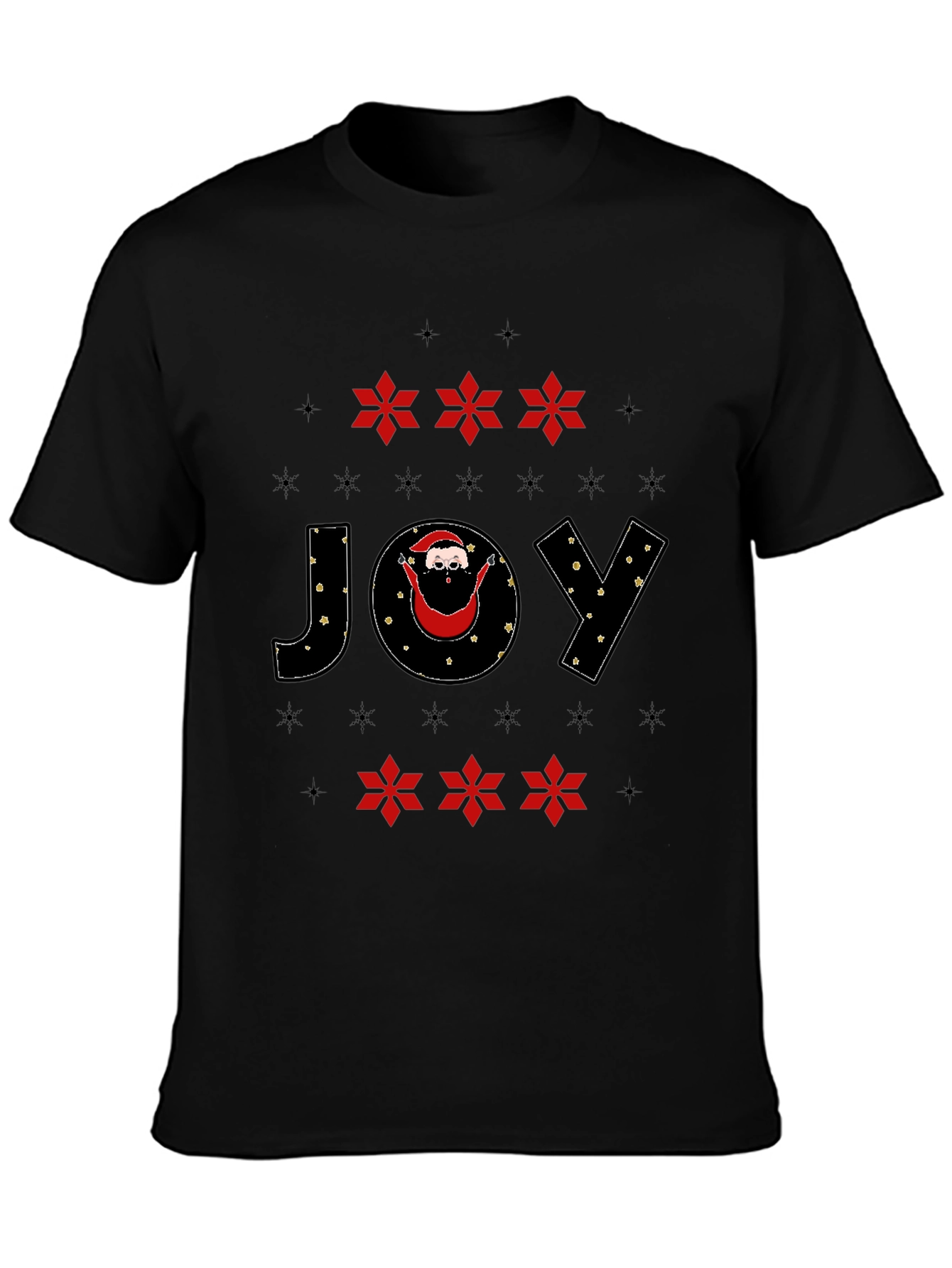 Camiseta Navideña Alegría Santa Claus