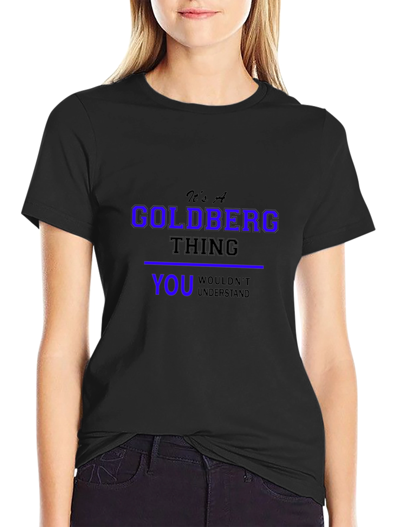 Camiseta Negra: Es Una Cosa de Goldberg