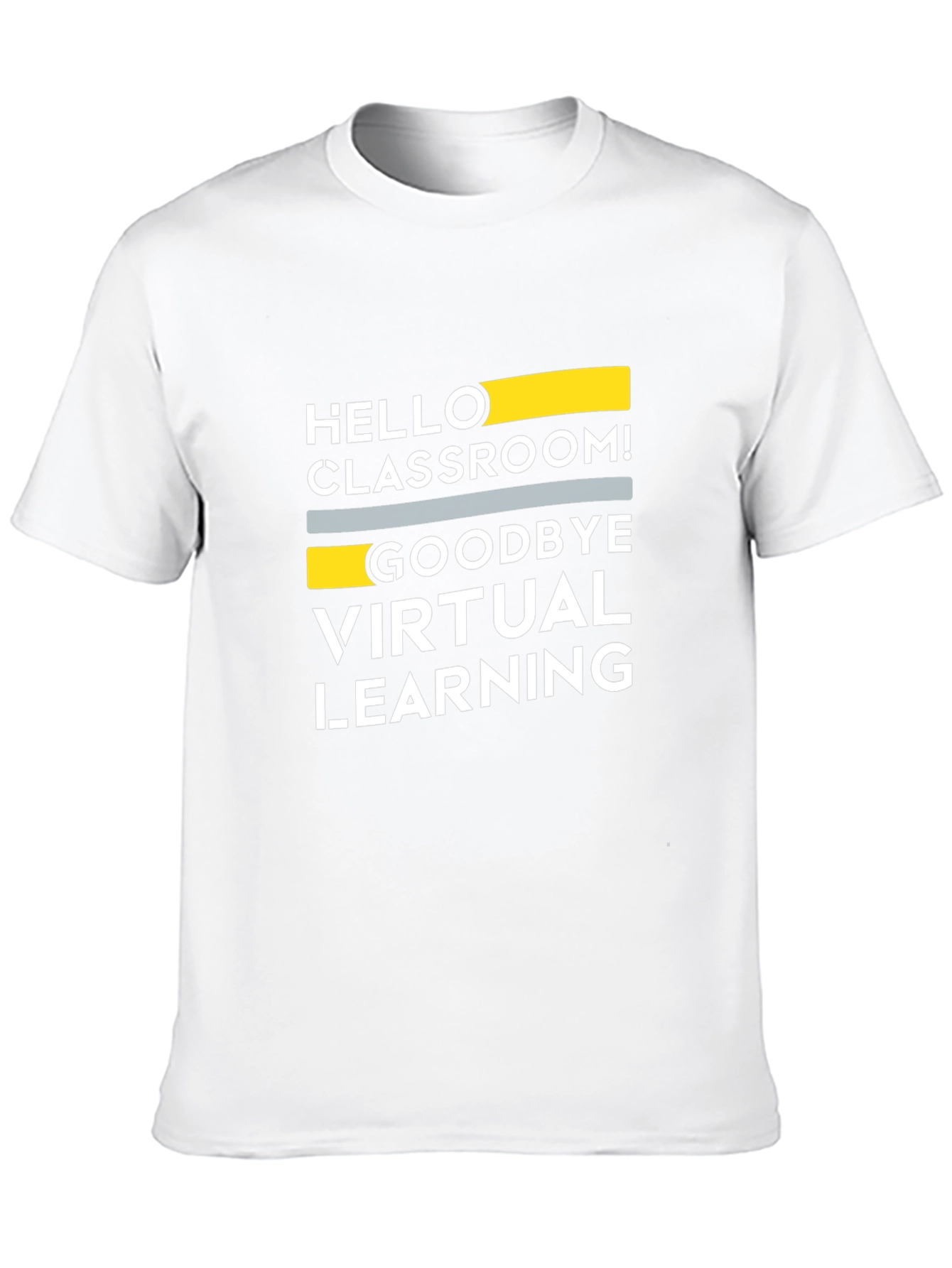 Camiseta Negra: ¡Hola Aula Adiós Aprendizaje Virtual!