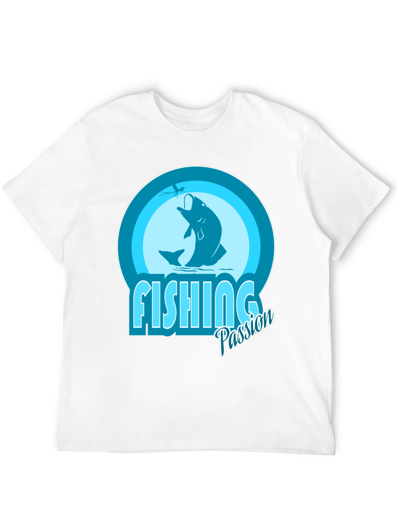 Camiseta Negra con Diseño de Pesca Passion