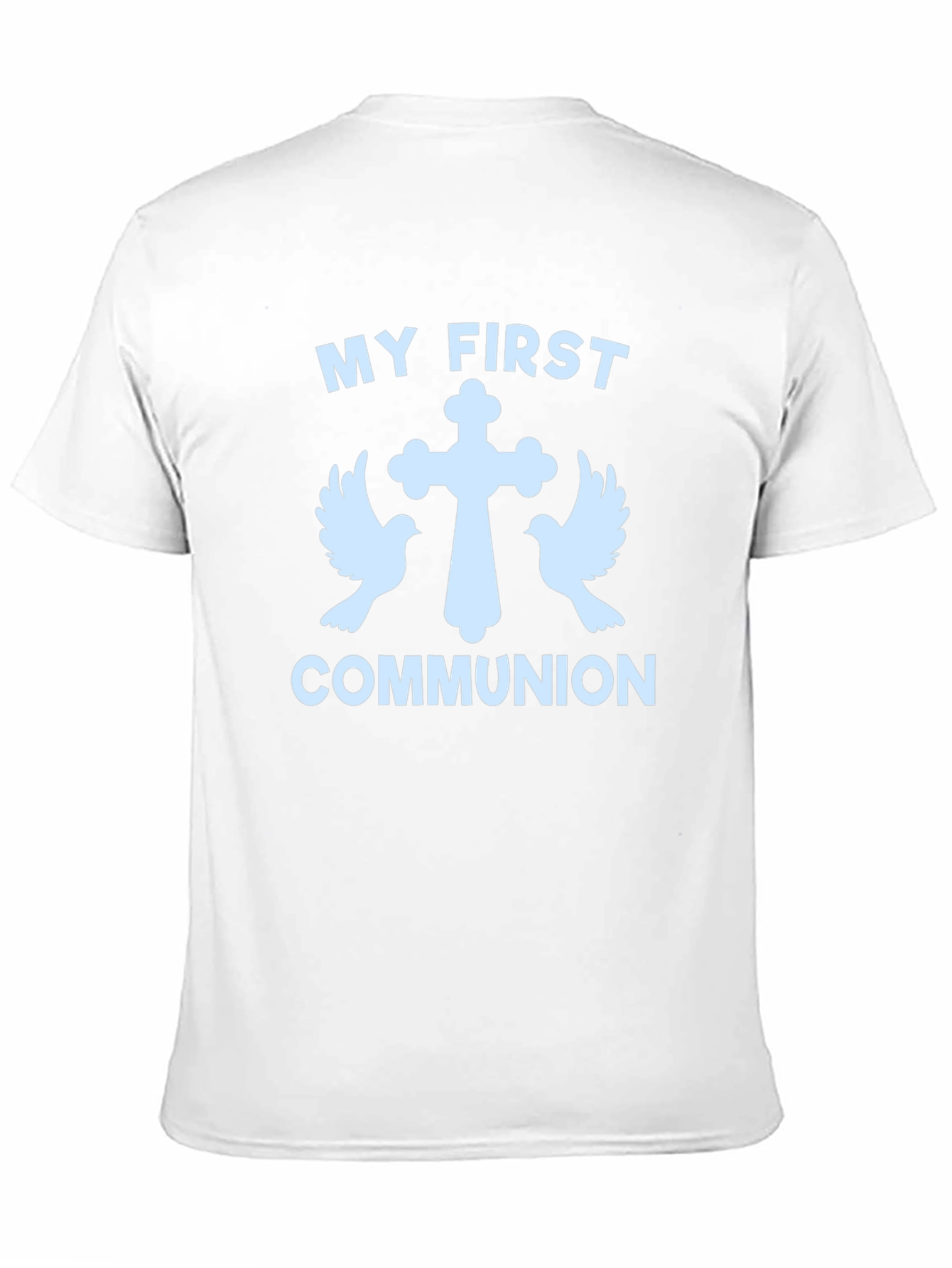 Camiseta Primera Comunión con Cruz y Palomas