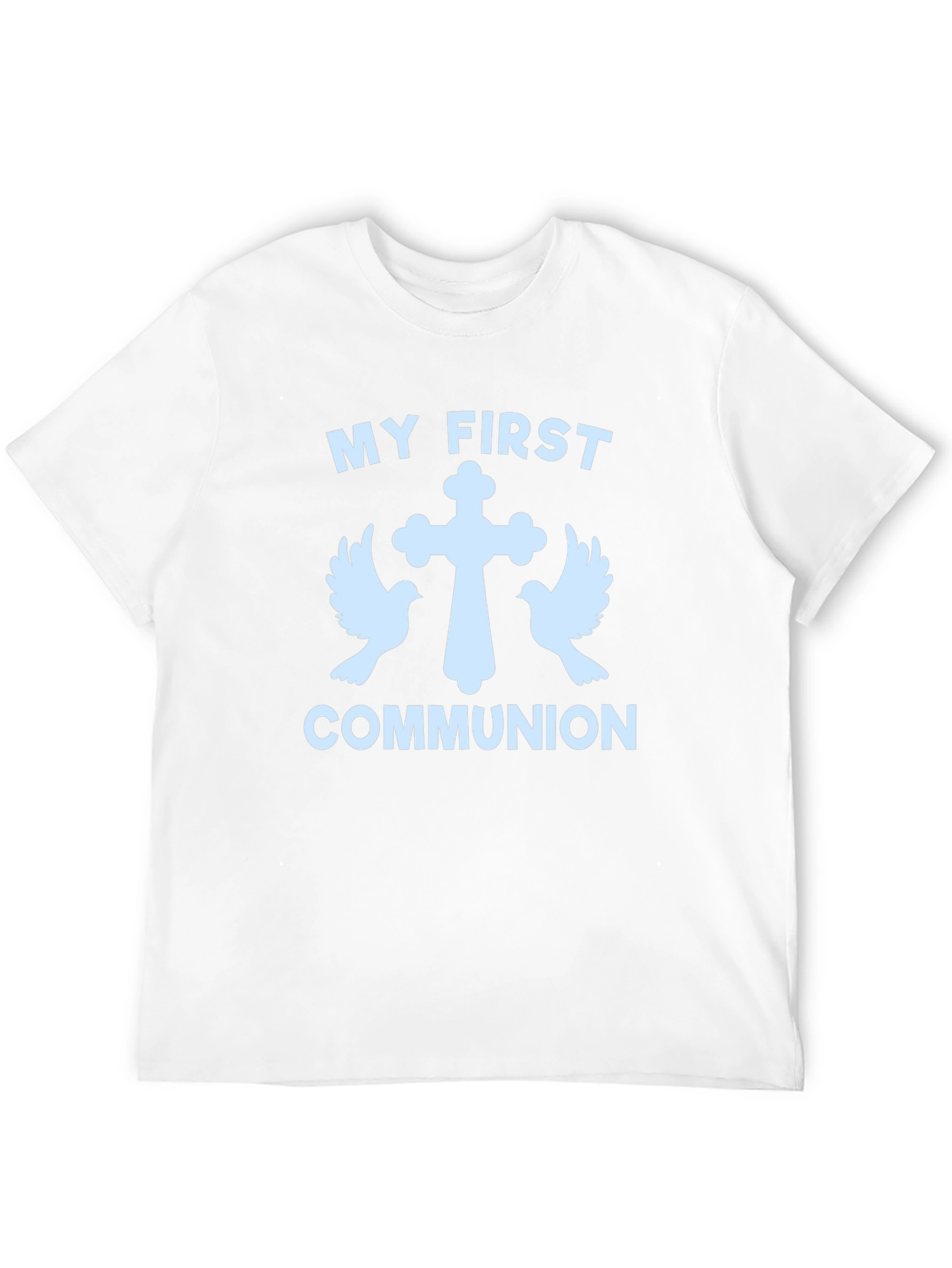 Camiseta Primera Comunión con Cruz y Palomas