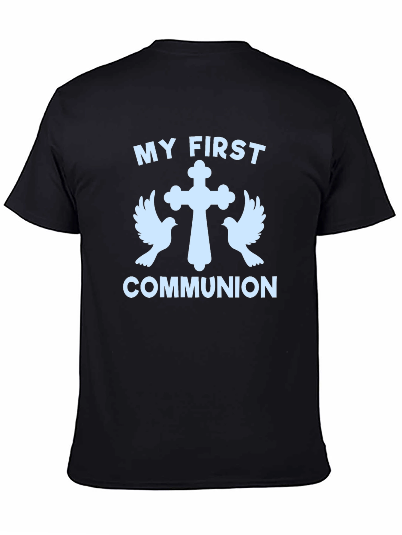 Camiseta Primera Comunión con Cruz y Palomas
