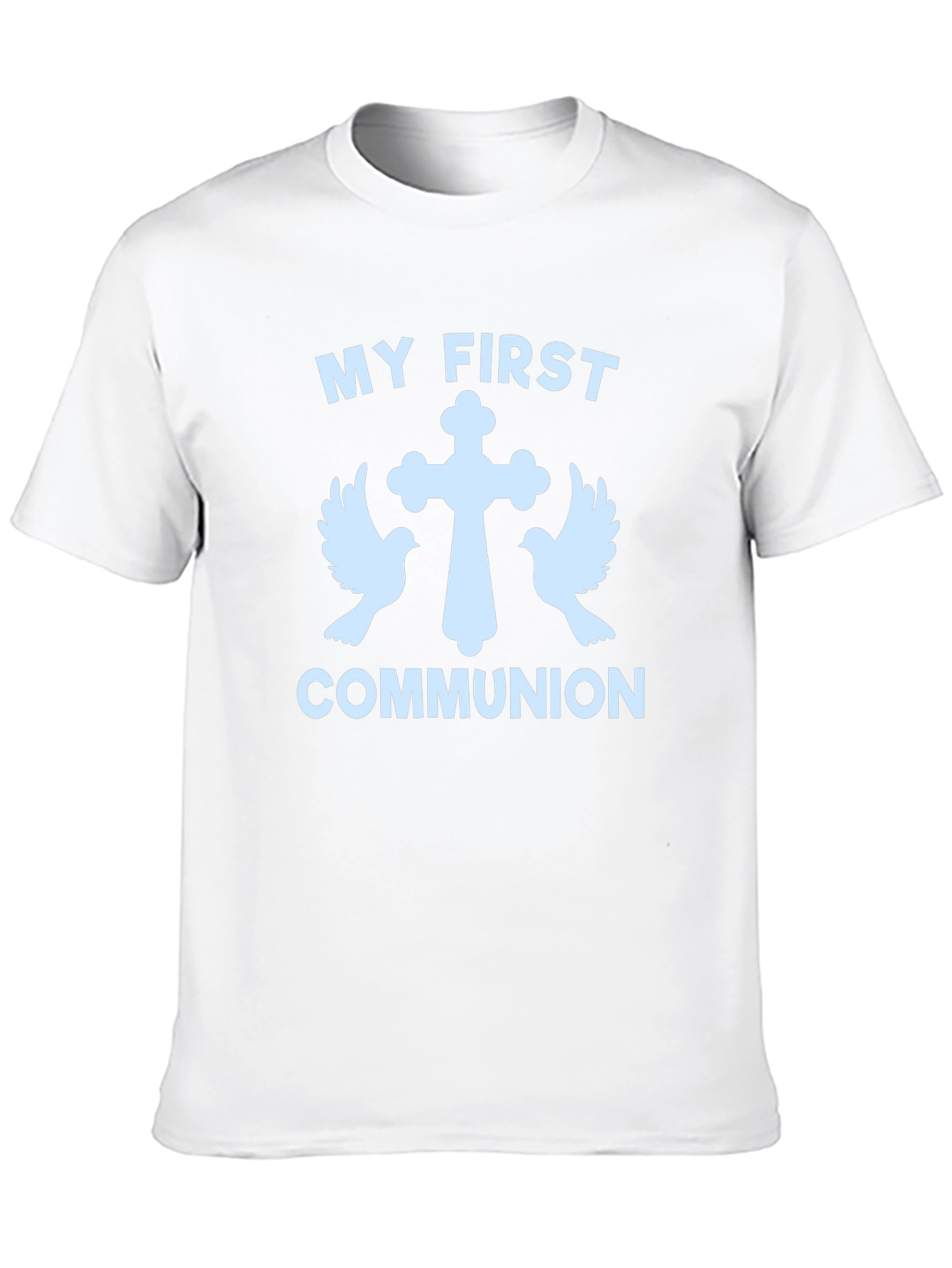 Camiseta Primera Comunión con Cruz y Palomas