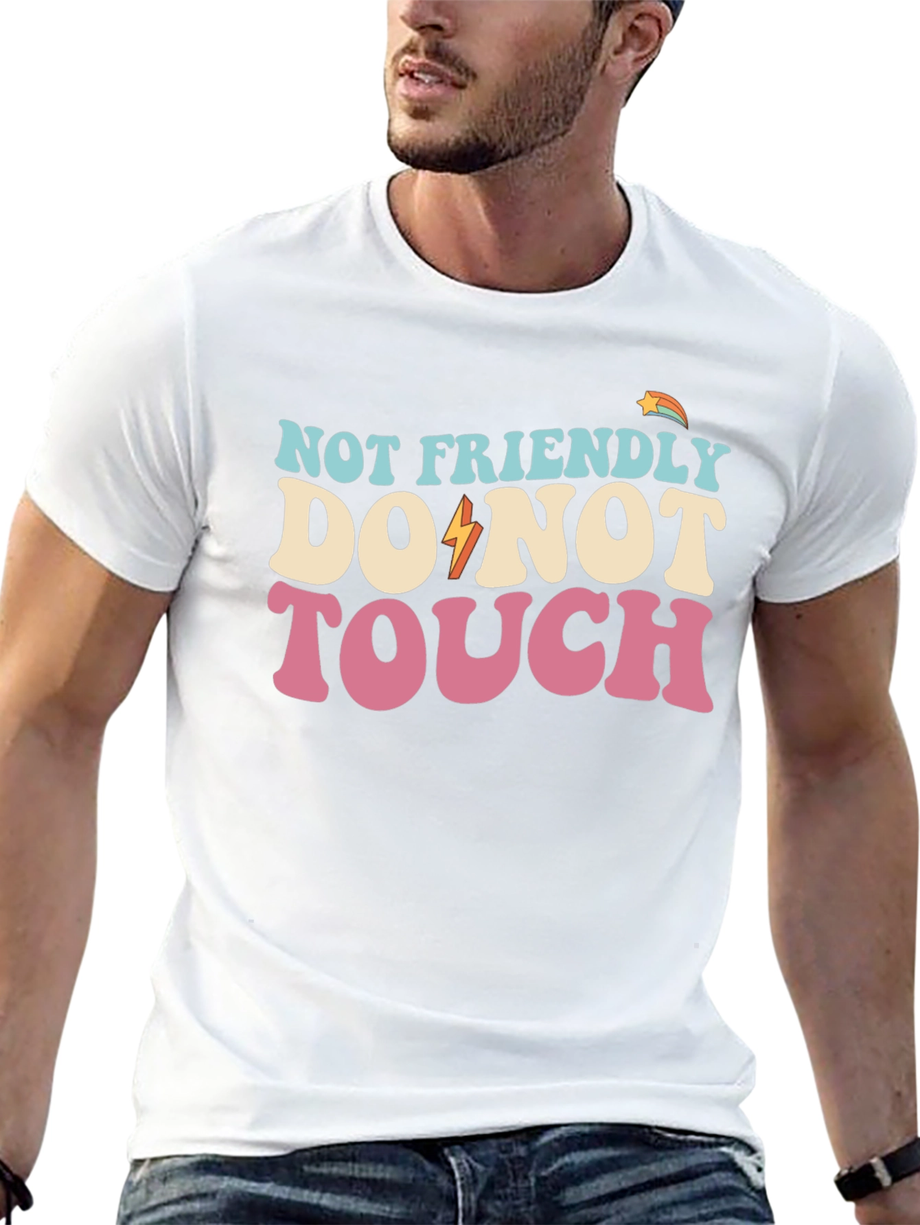 Camiseta No Amigable con Diseño Retro