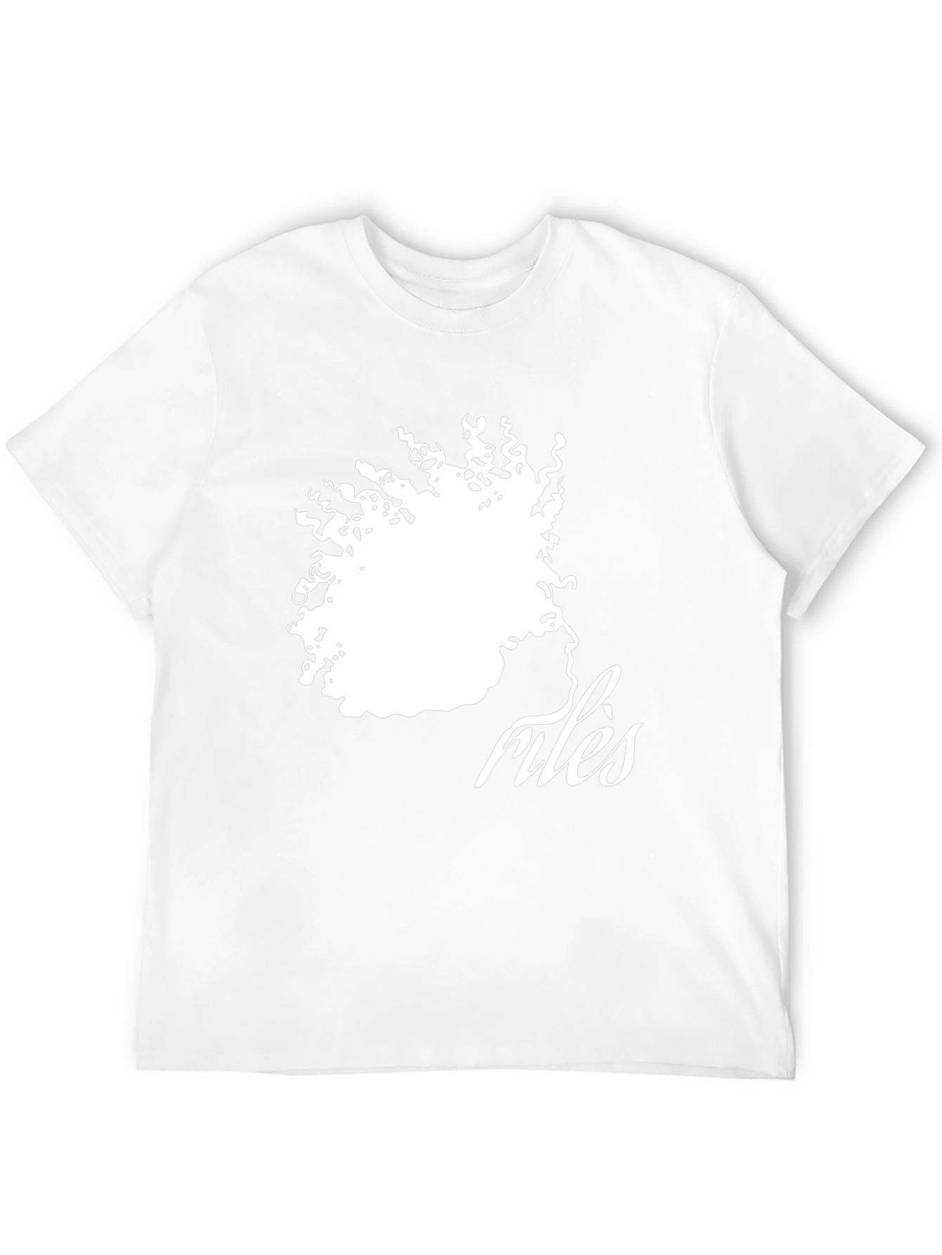 Camiseta Negra con Diseño Abstracto de Rostro Femenino