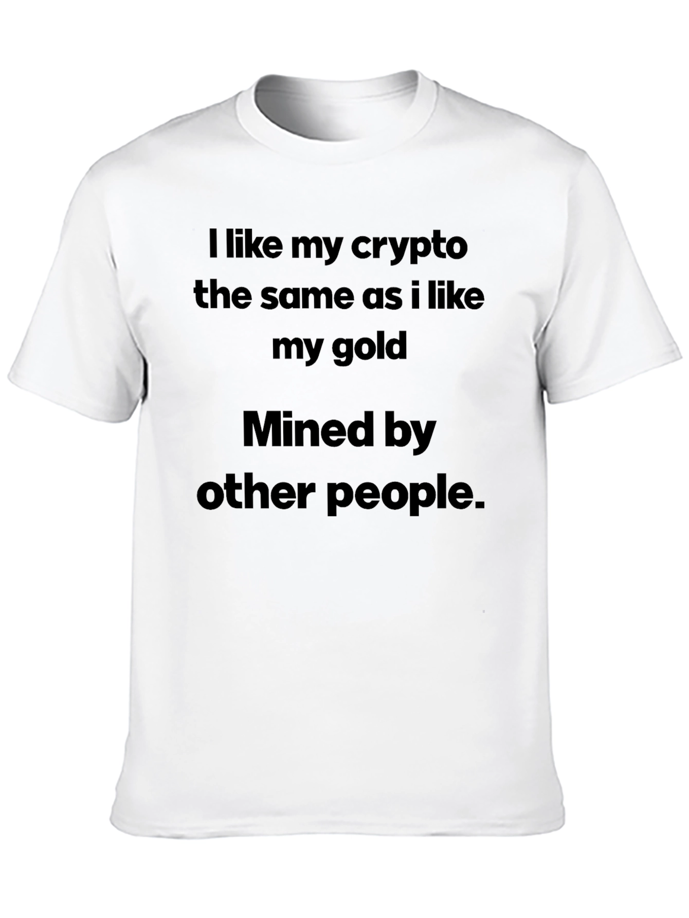 Camiseta Crypto/Oro Minada por Otros