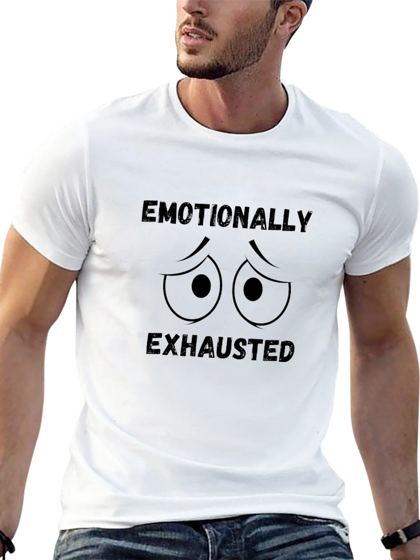 Camiseta Negra Emocionalmente Agotado