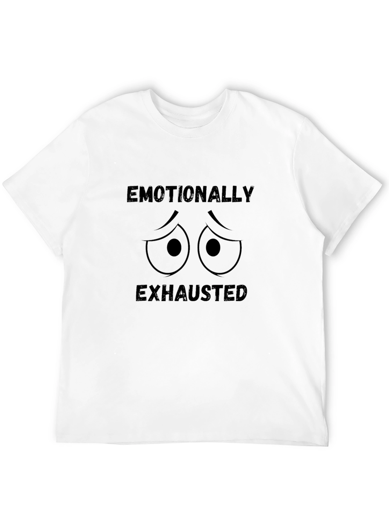 Camiseta Negra Emocionalmente Agotado