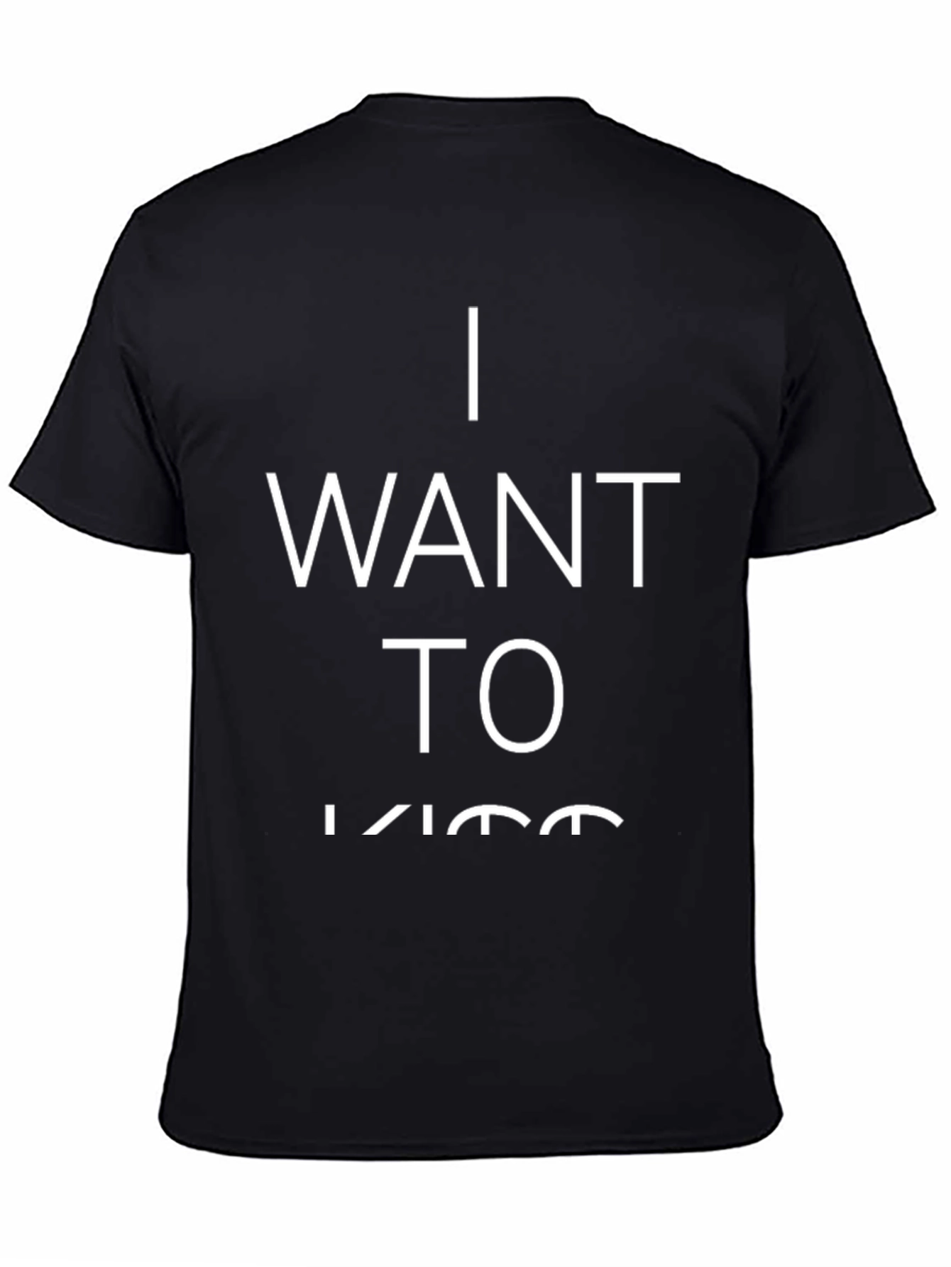 Camiseta Negra: Quiero Besar