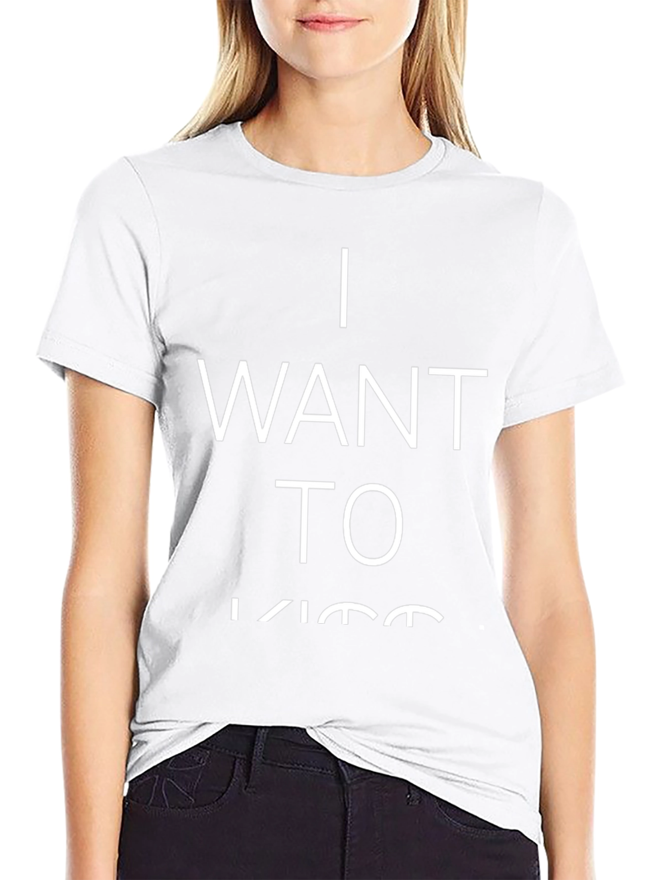 Camiseta Negra: Quiero Besar