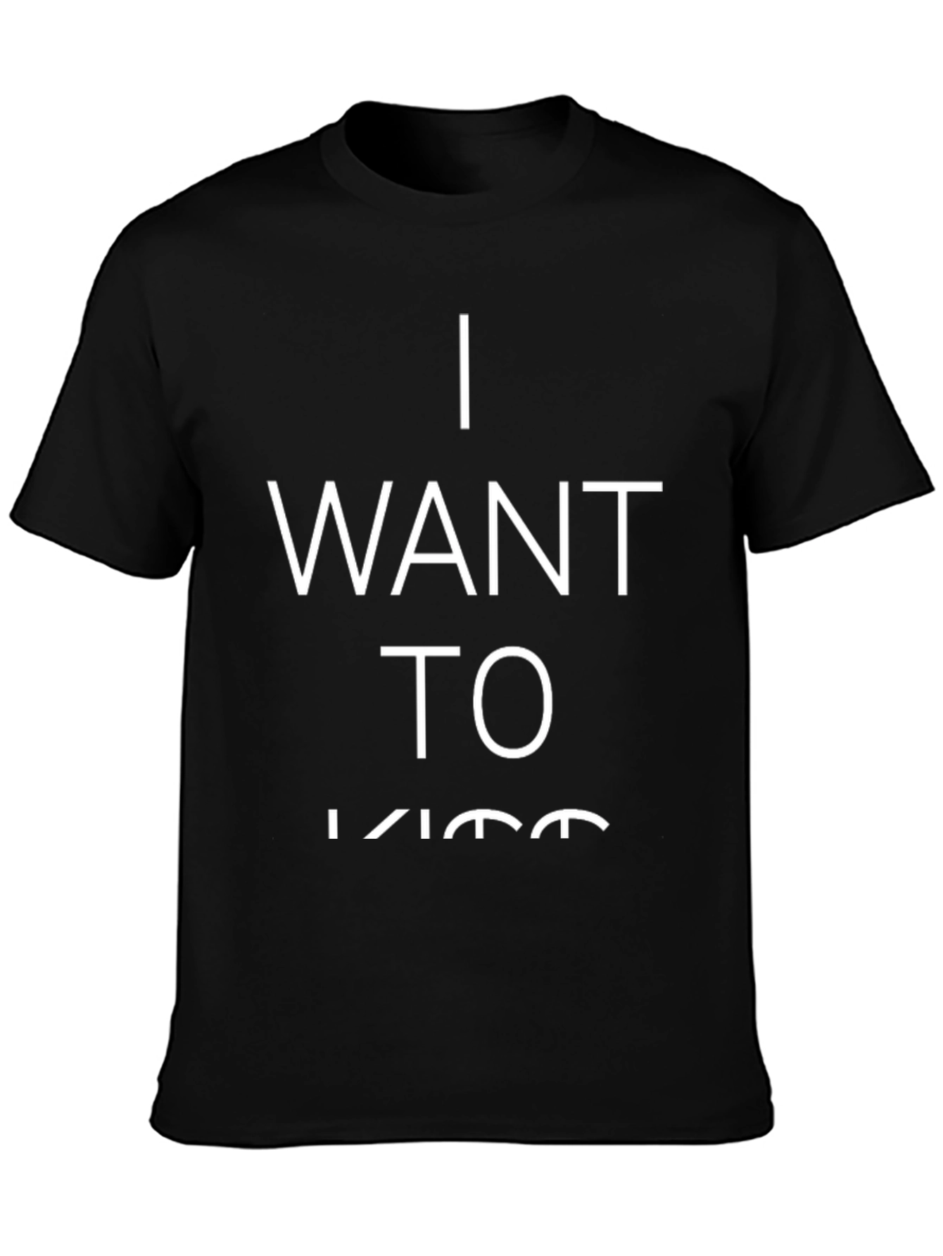 Camiseta Negra: Quiero Besar