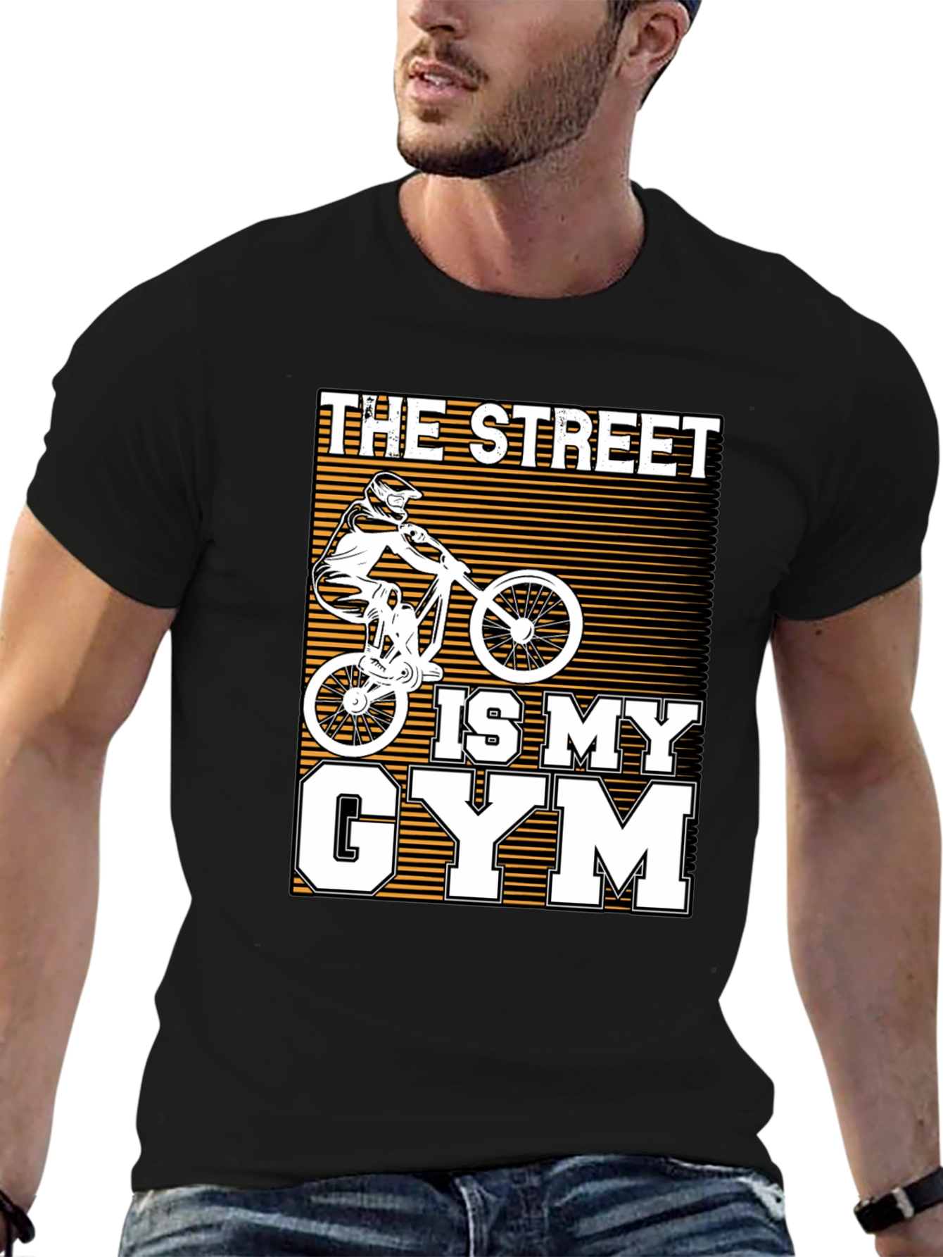Camiseta The Street Is My Gym Negra
