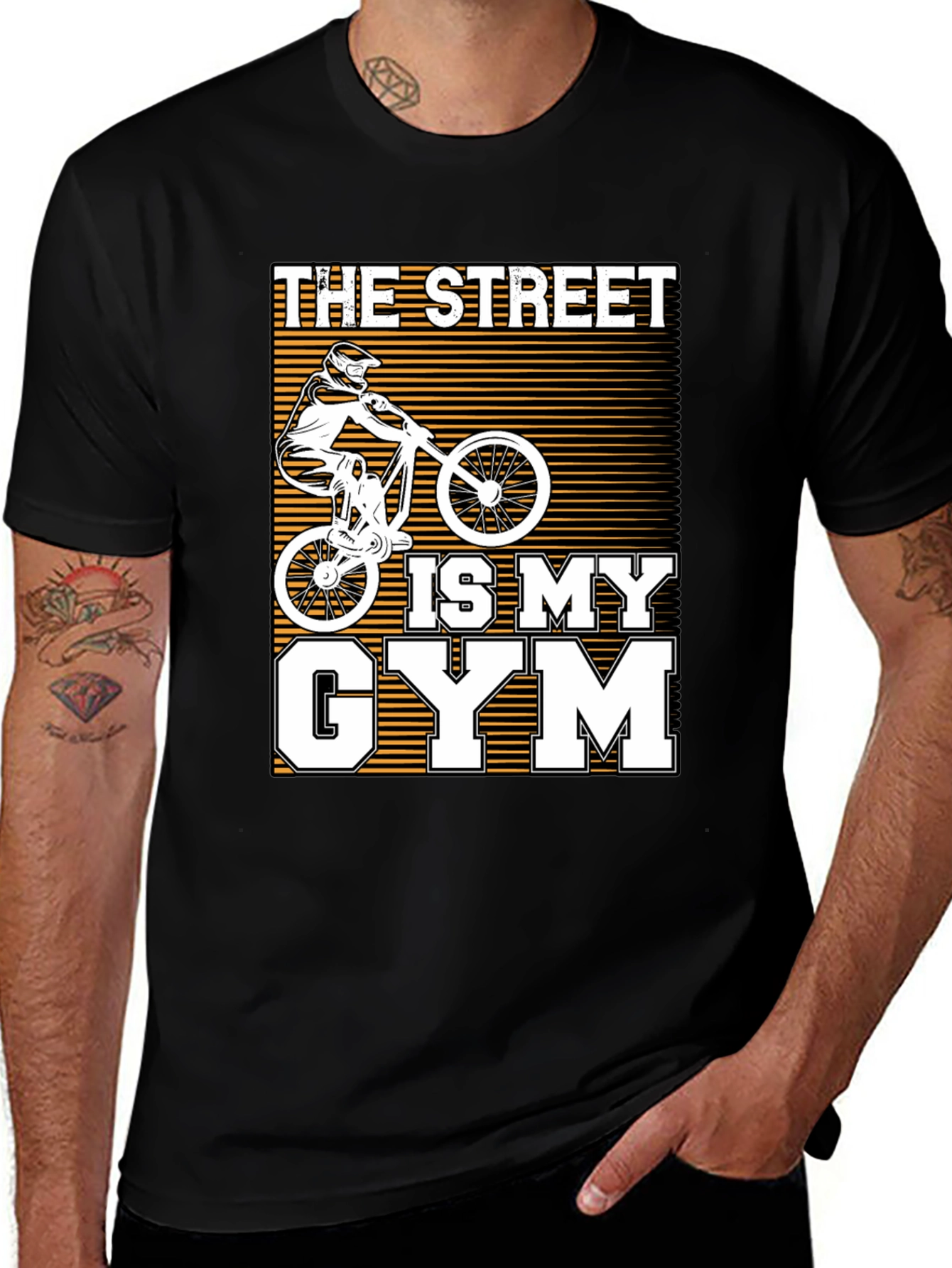 Camiseta The Street Is My Gym Negra