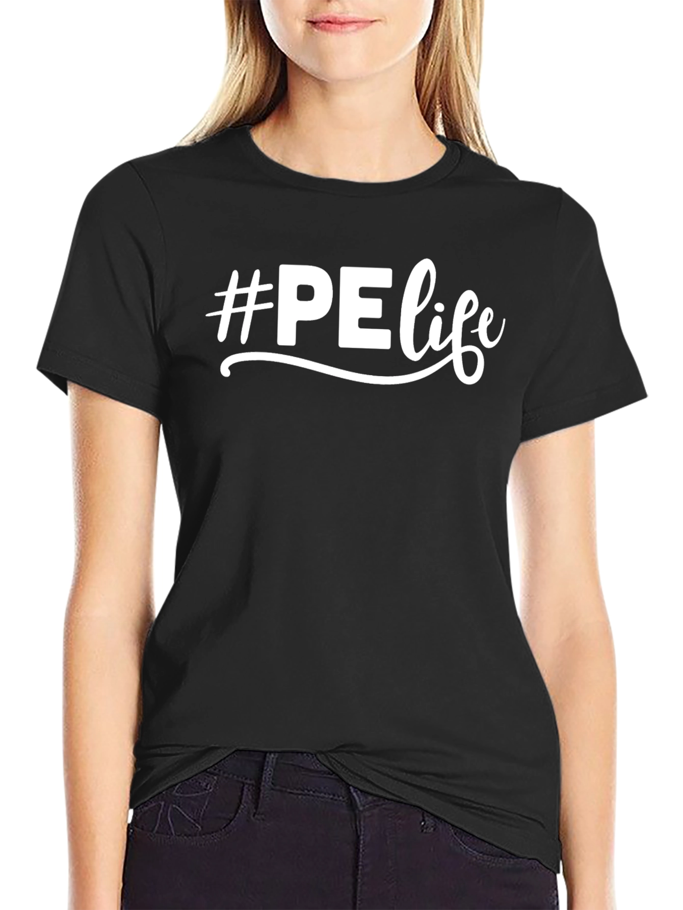 Camiseta Negra #PElife - Estilo y Comodidad