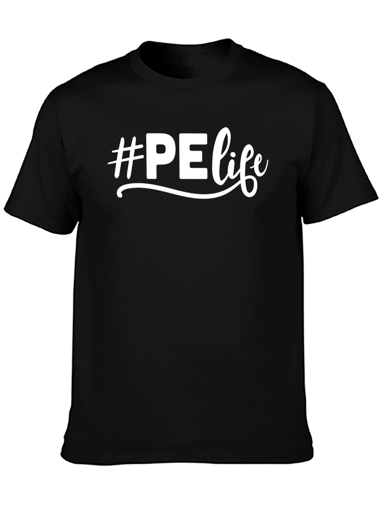 Camiseta Negra #PElife - Estilo y Comodidad