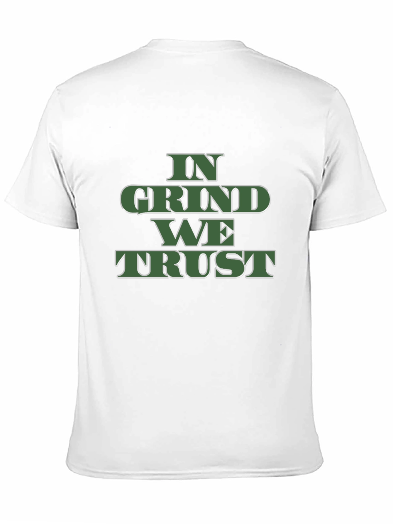 Camiseta Negra In Grind We Trust para Hombre