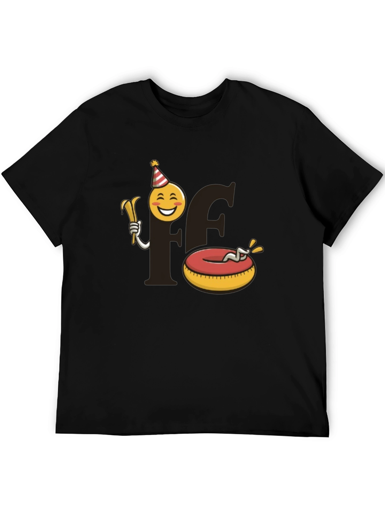 Camiseta Negra Divertida - Fiesta y Relajación