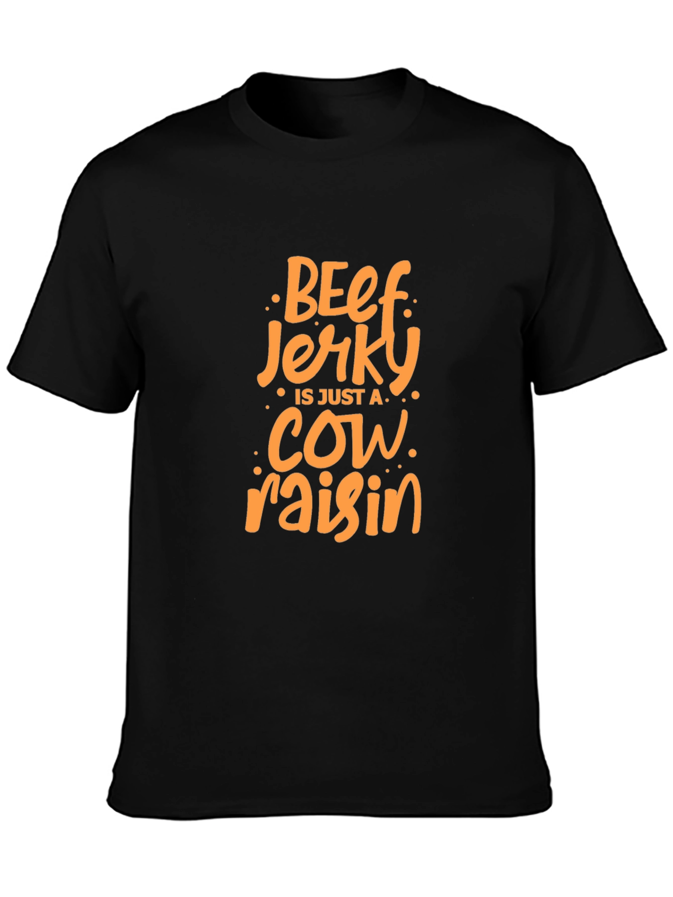 Camiseta Negra con Diseño de Beef Jerky