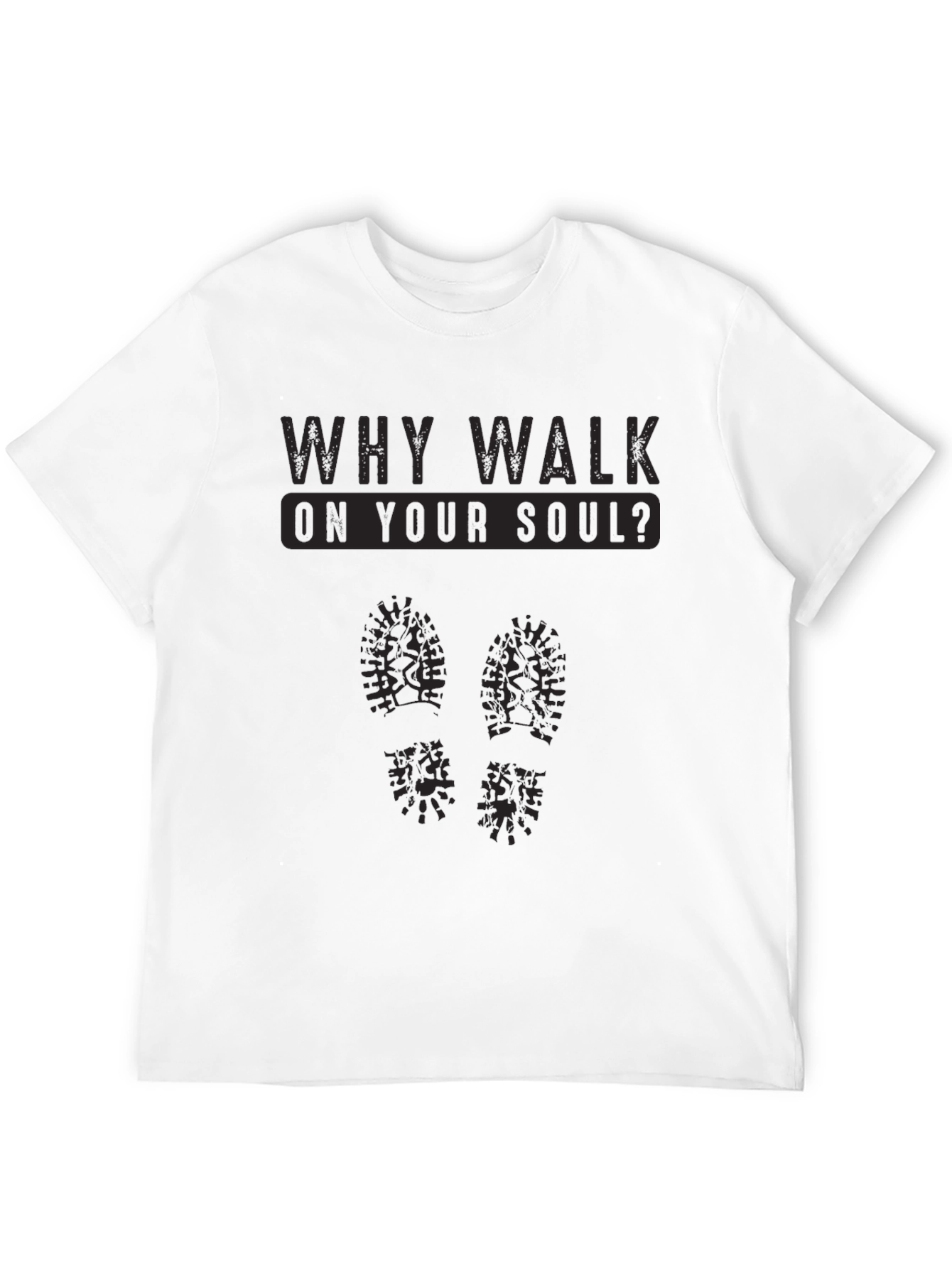 Camiseta Negra: ¿Por qué caminar sobre tu alma?