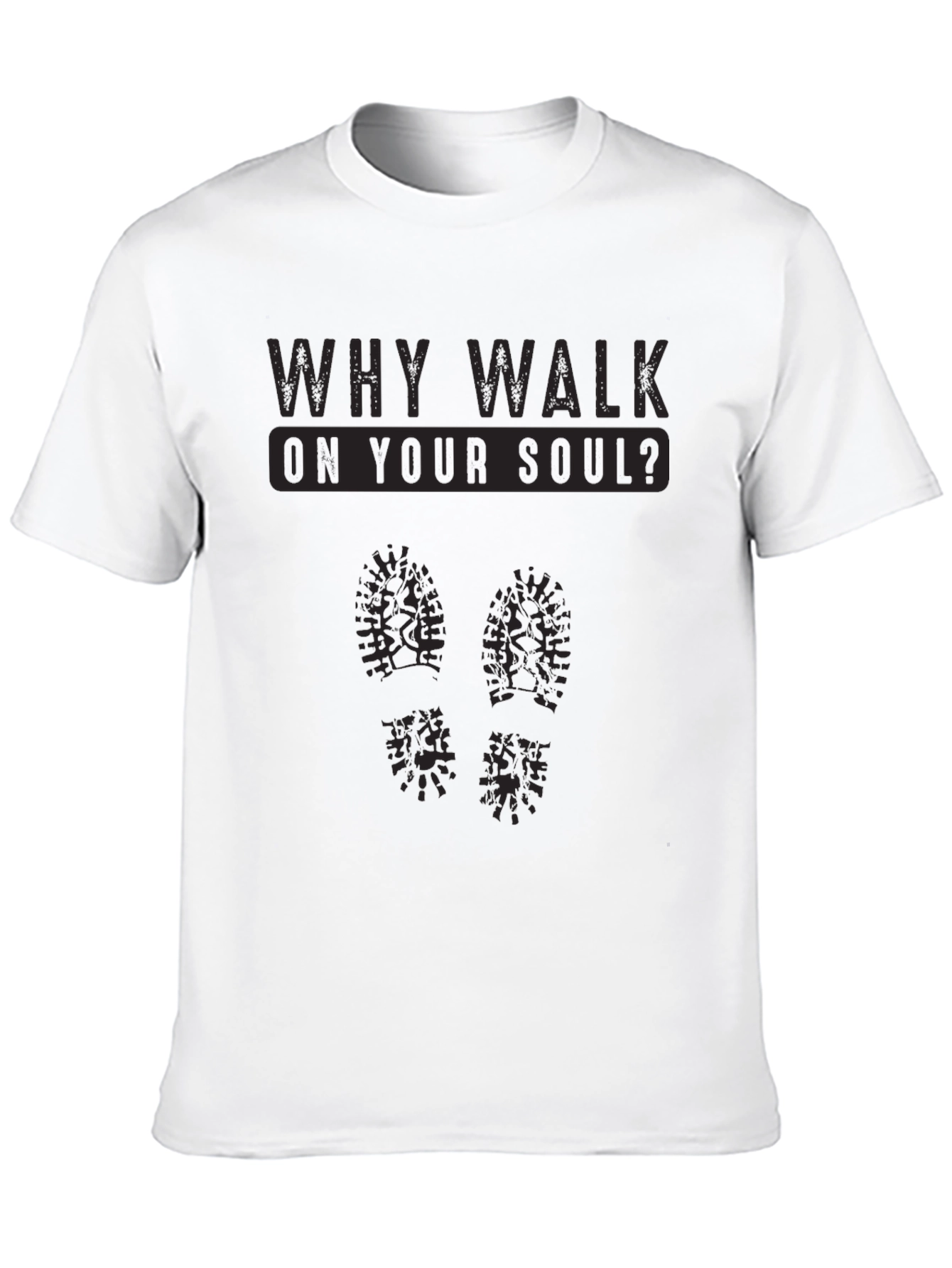 Camiseta Negra: ¿Por qué caminar sobre tu alma?