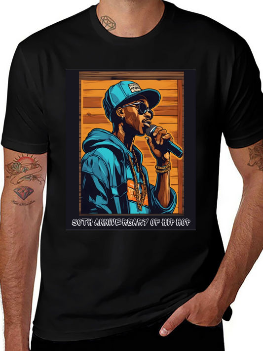 Camiseta Negra 50 Aniversario Hip Hop