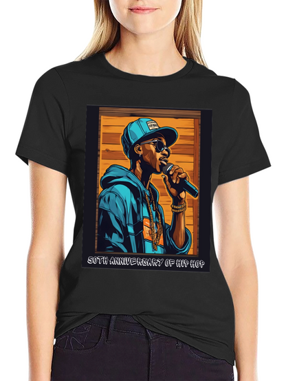 Camiseta Negra 50 Aniversario Hip Hop