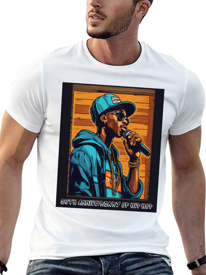 Camiseta Negra 50 Aniversario Hip Hop