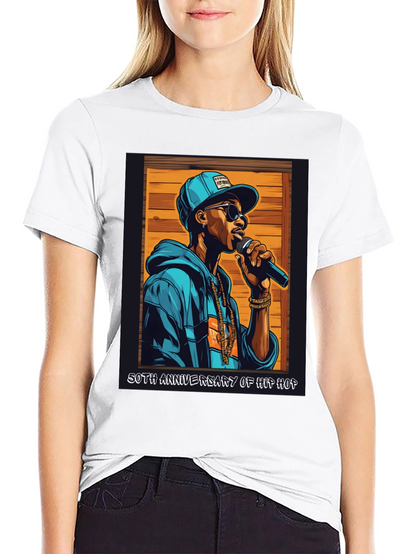 Camiseta Negra 50 Aniversario Hip Hop