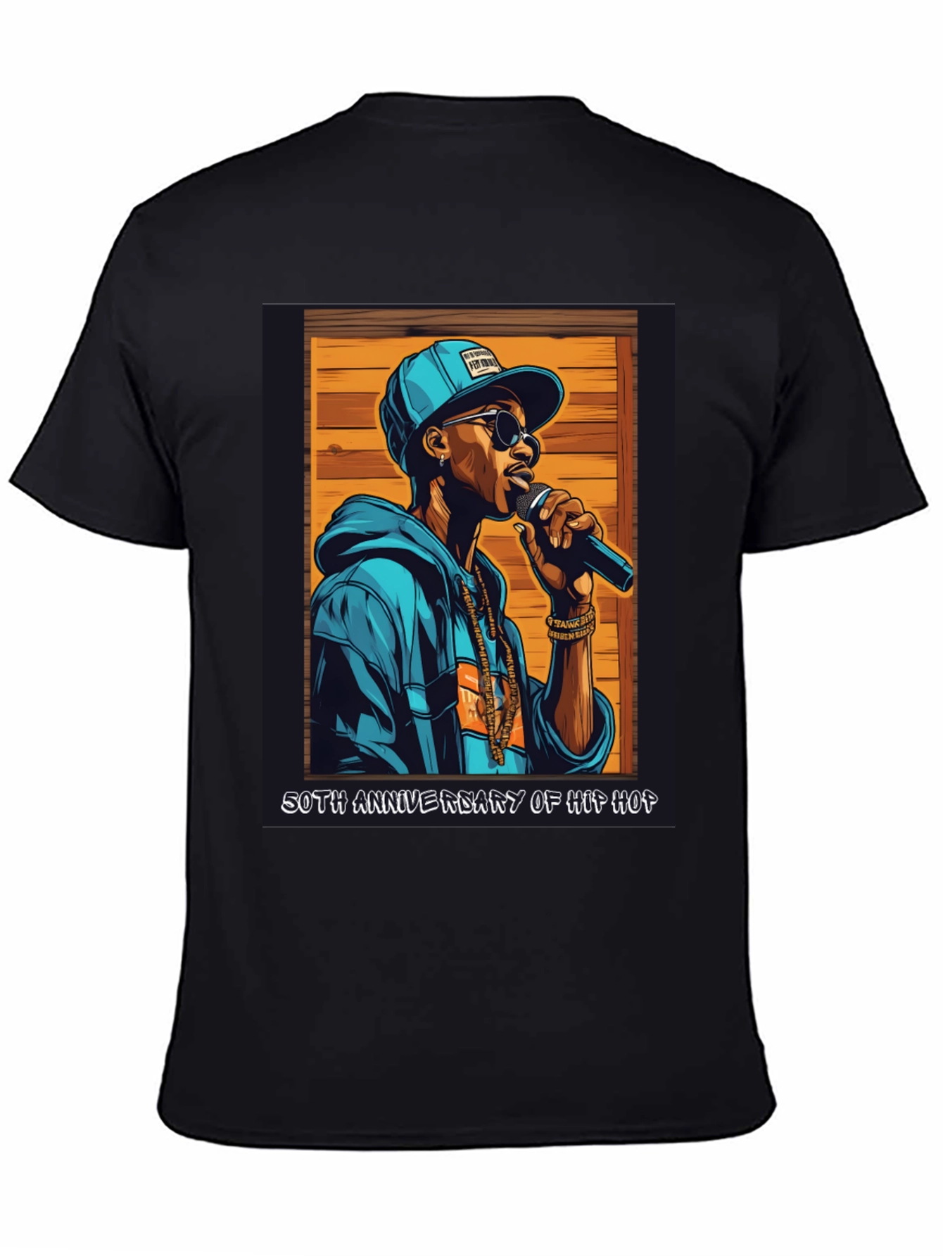Camiseta Negra 50 Aniversario Hip Hop