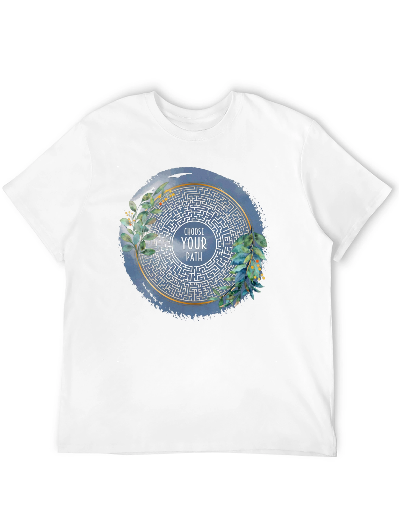 Camiseta Negra con Laberinto Elige Tu Camino